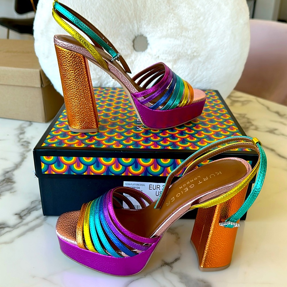Multicolor Platform  Sandals 👡